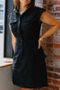 Claire Cargo Pocket Zipper Mini Dress