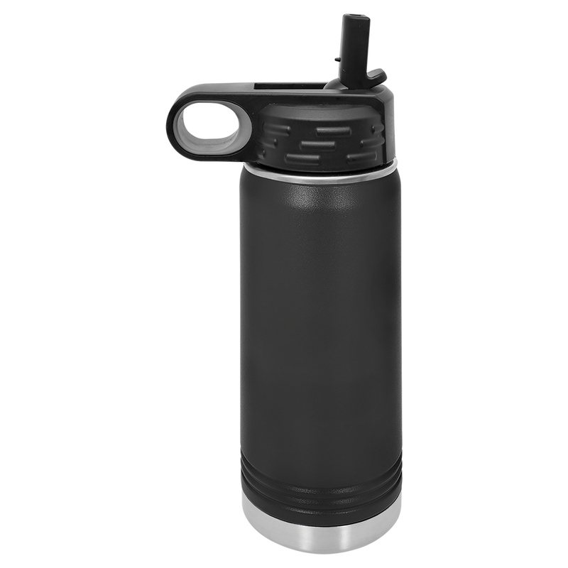 32 oz Personalized Firefighter Water Bottle – Custom City Maltese‑Cross Laser‑Engraved Tumbler | KC Cups