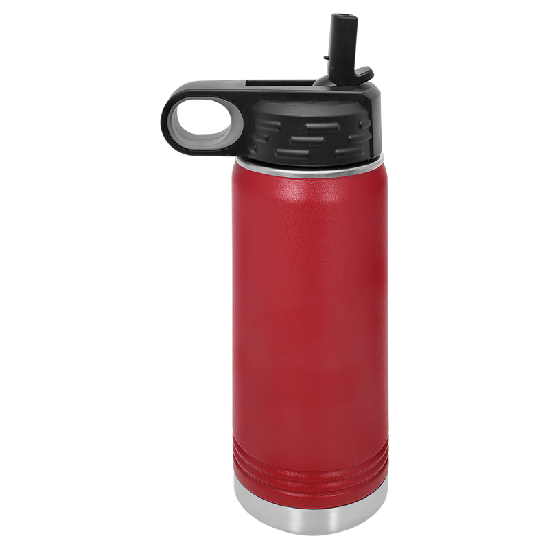 32 oz Personalized Firefighter Water Bottle – Custom City Maltese‑Cross Laser‑Engraved Tumbler | KC Cups