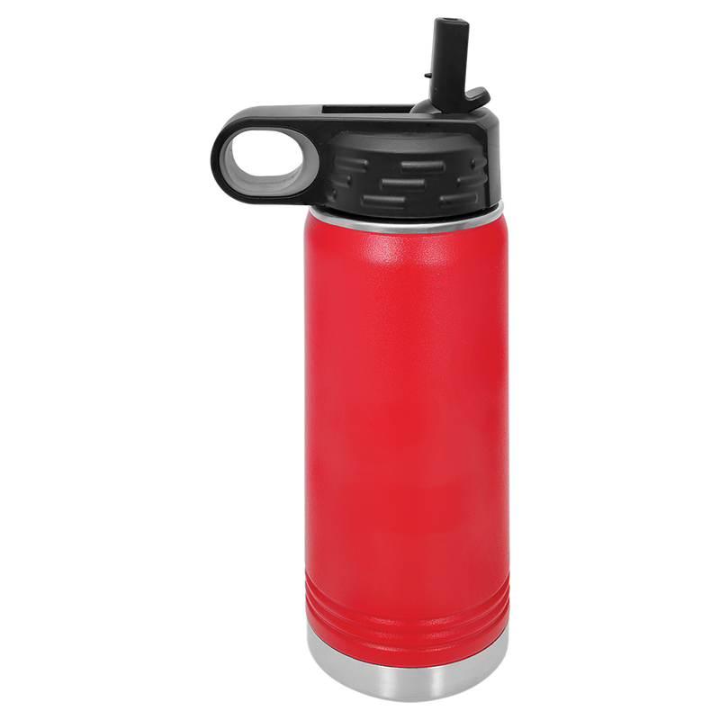 32 oz Personalized Firefighter Water Bottle – Custom City Maltese‑Cross Laser‑Engraved Tumbler | KC Cups