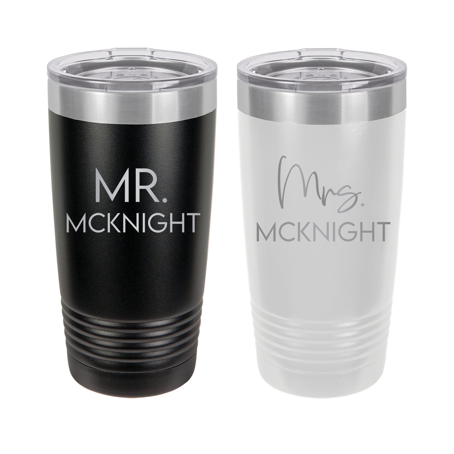 Bride and Groom Set, Bride Tumbler, Wedding Gift Personalized, Bride Gift, Mrs Mug, Mrs Tumbler, Laser Engraved Tumbler, Gift for Couples