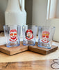 Kansas City Football Shot Glasses - 2 oz Acrylic Square Shot Glasses