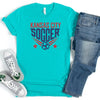 Kansas City Women's Soccer Star Unisex T-Shirt - Teal or Navy