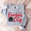 Best in the West Kansas City Script Sand Gildan Sweatshirt
