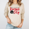 Best in the West Kansas City Script Sand Gildan Sweatshirt