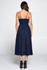 Capri Embroidered Linen Midi Dress