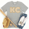 Distressed KC Unisex T-Shirt - Royal, Baby Blue, or Gray