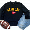 Gameday KC Heart Arrowhead Sweatshirt- Black and Grey Options