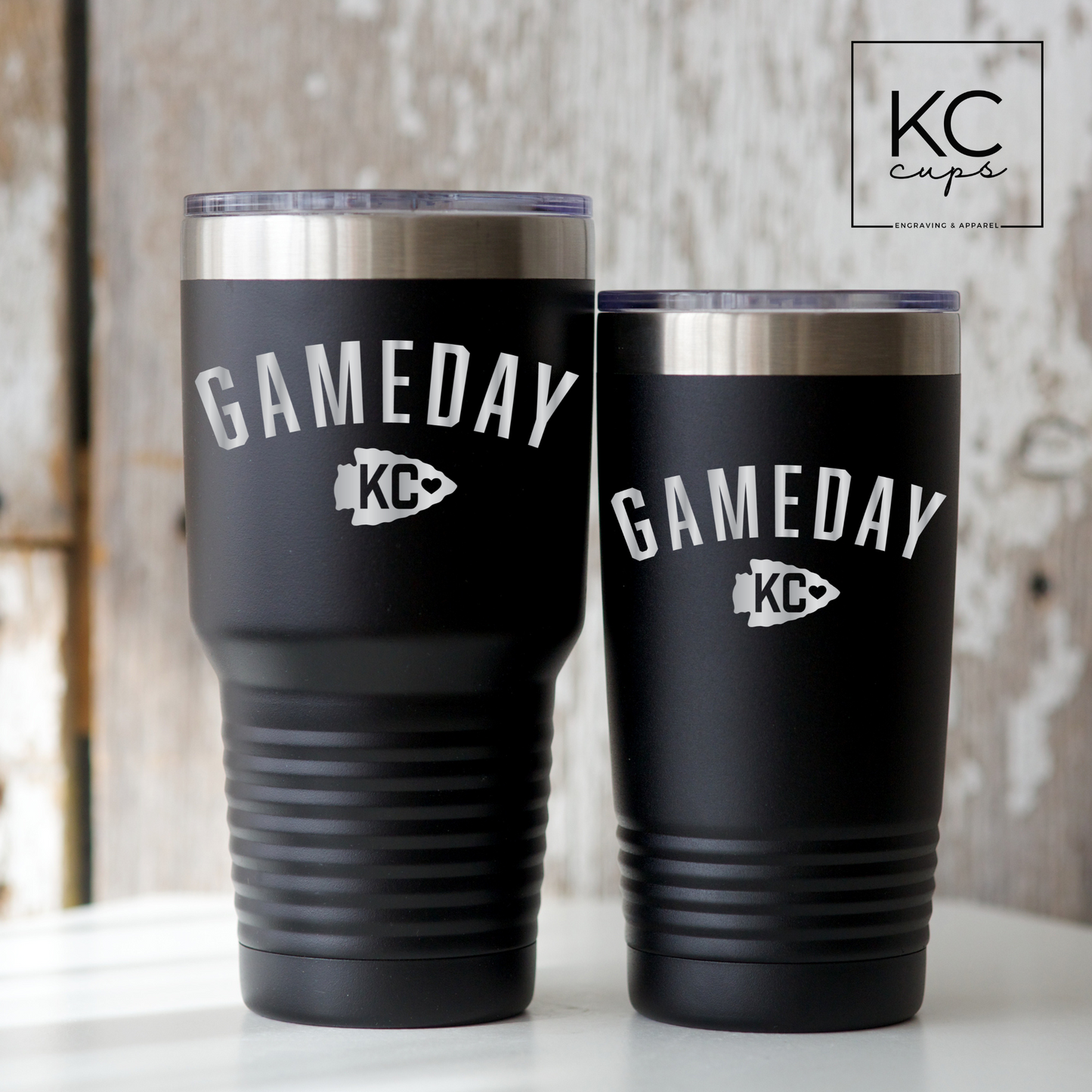 Gameday KC Arrowhead - 20 or 30 oz Polar Camel Tumbler