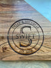 Large Personalized Wedding Wood and Marble Engraved Charcuterie Board