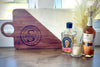 Large Personalized Wedding Wood and Marble Engraved Charcuterie Board