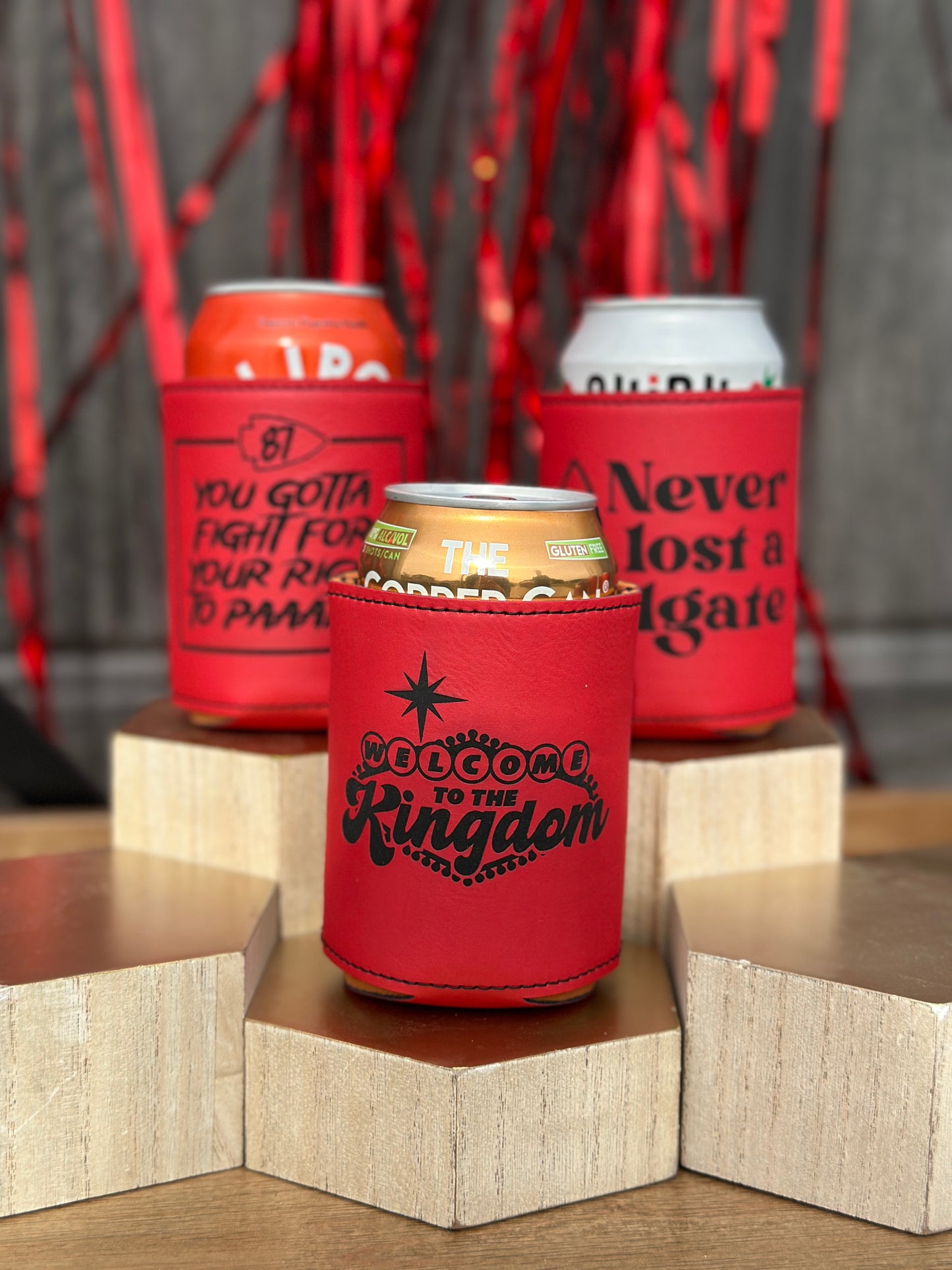 Kansas City Football Beverage Holder - KC Football Designs