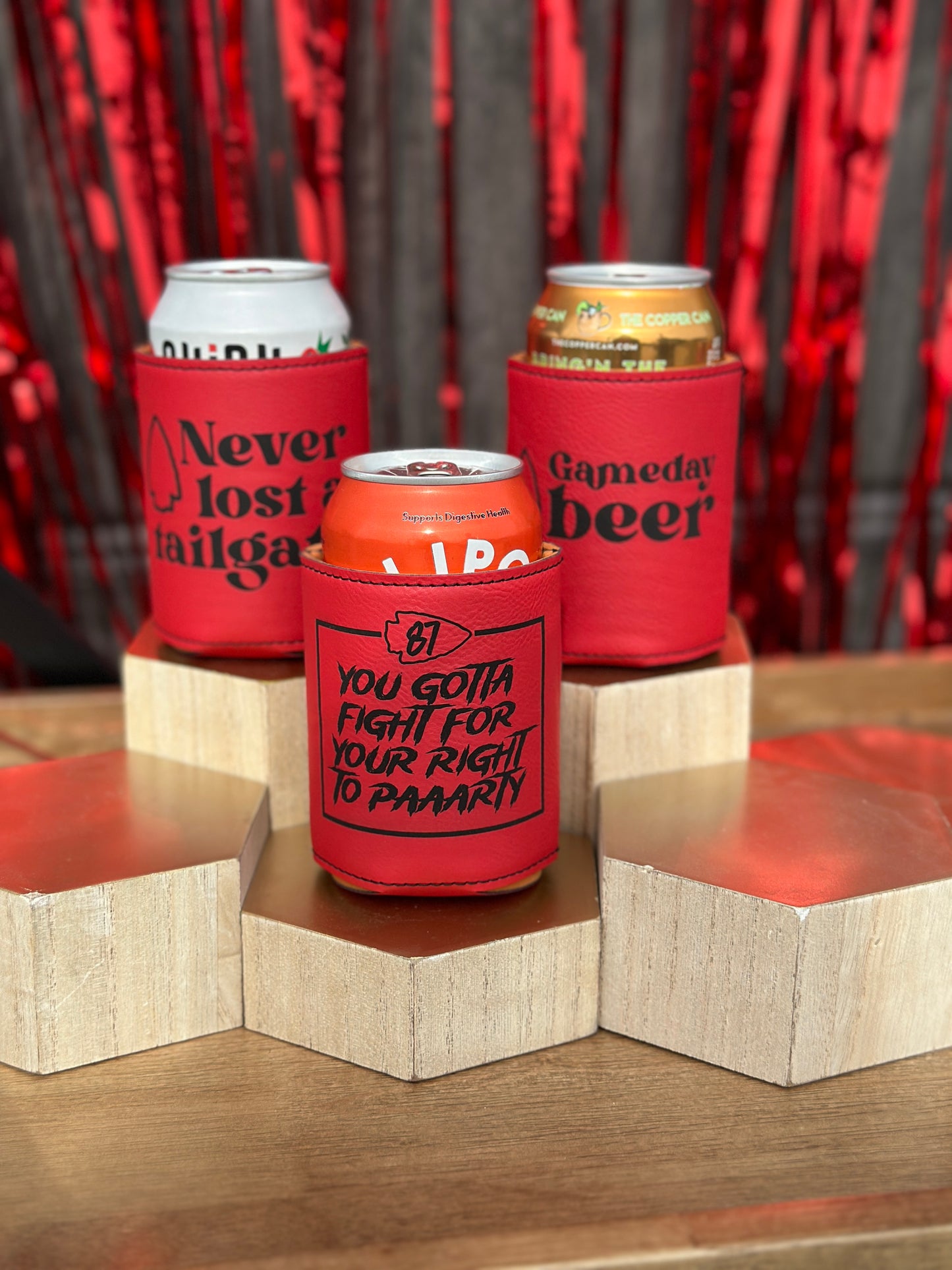 Kansas City Football Beverage Holder - KC Football Designs