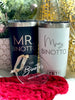Christmas Special - Free Ornament - Bride and Groom Yeti Set, Bride Tumbler, Wedding Gift Personalized, Bride Gift, Mrs Mug, Mrs Tumbler, Gift for Couples