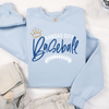 Kansas City Baseball Stitches Unisex Sweatshirt - Light Blue