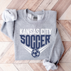 Kansas City Soccer Sweatshirt - Navy or Gray