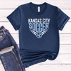 Kansas City Soccer T-Shirt - Navy or Baby Blue