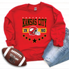 Kansas City Football Stars Sweatshirt - Black, Red and Grey Options