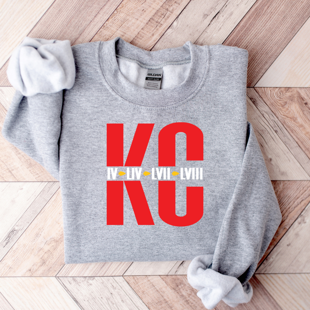 Split KC Champions Sweatshirt - Black or Gray