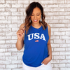 USA Distressed Tank - Red or Blue
