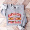 Vintage Kansas City Football Unisex Sweatshirt - Grey