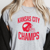 Kansas City Champs Unisex T-Shirt - Black or Grey Options