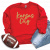 Kansas City Script Unisex Sweatshirt - Black, Red or Grey Options