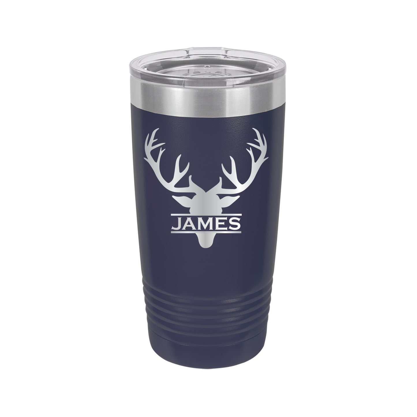 Deer Monogram Personalized Tumbler