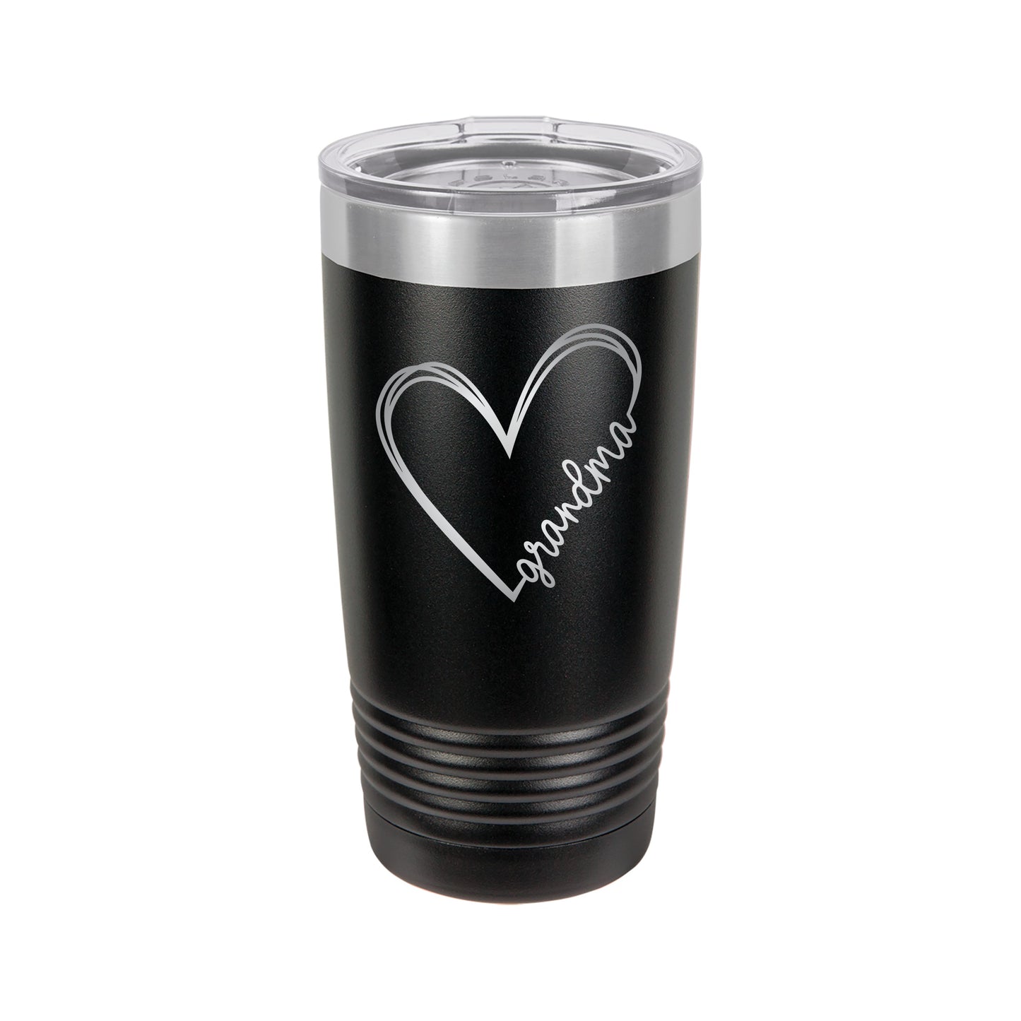 Cursive Grandma Heart Tumbler