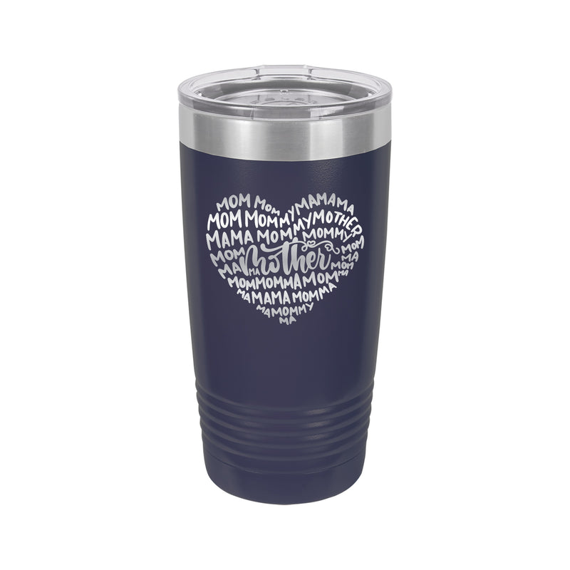Mom Heart Tumbler