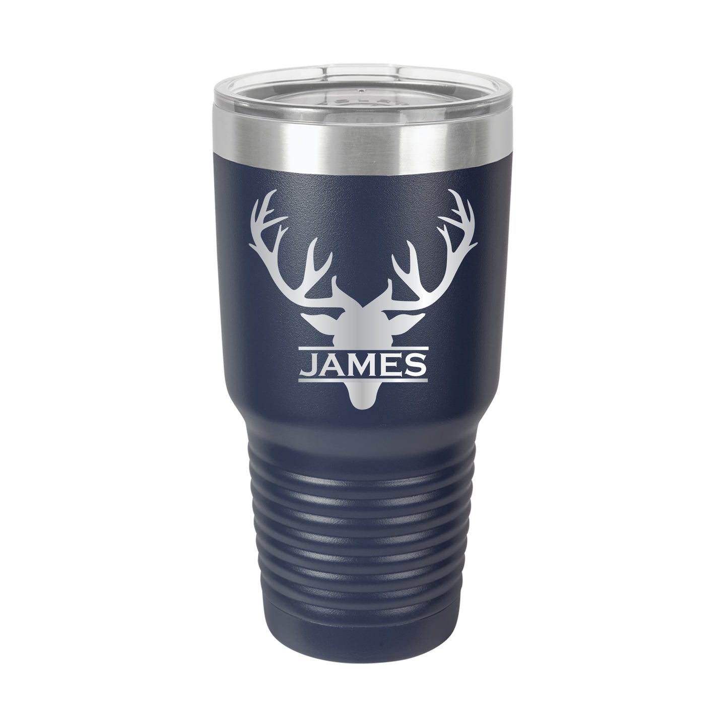 Deer Monogram Personalized Tumbler