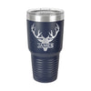 Deer Monogram Personalized Tumbler