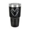 Cursive Grandma Heart Tumbler