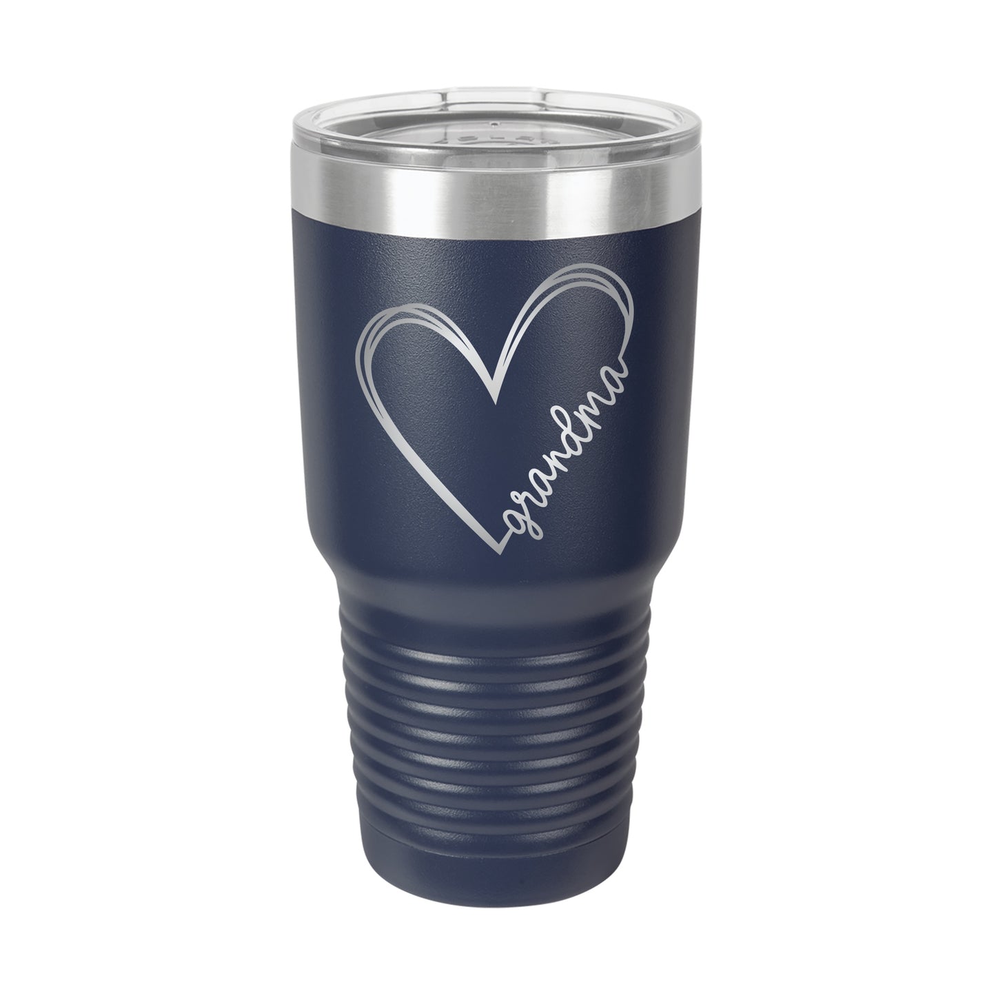Cursive Grandma Heart Tumbler