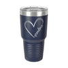 Cursive Grandma Heart Tumbler