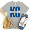 Split KC Baseball Unisex T-Shirt - Royal, Baby Blue, or Gray