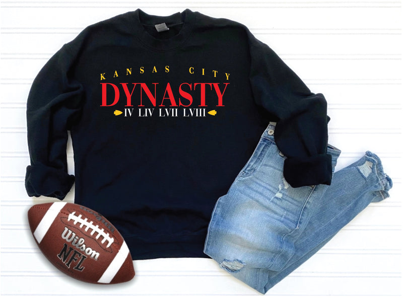 Kansas City Dynasty Sweatshirt - Black or Red Options