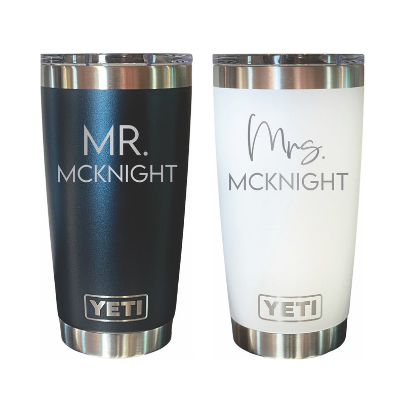 Mrs Yeti Monogrammed Yeti Wine Tumbler Yeti Personalized Mr