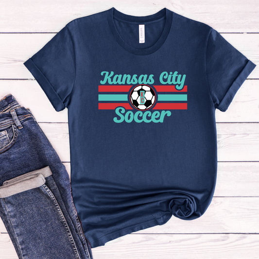 Kansas City Women's Soccer Unisex T-Shirt - Teal or Navy