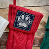 Personalized Elegant Cable Knit Pet Stockings