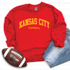 Kansas City Football Unisex Sweatshirt - Black, Red or Grey