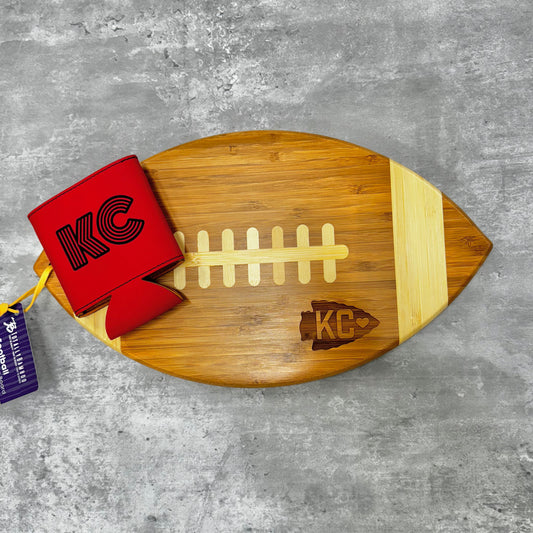 KC Football Board and Free KC Can Holder