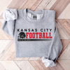 KC Football Best in the West- Gildan Sand or Grey Sweatshirt