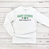 St. Patrick University Long-Sleeve T-Shirt - White  Trendy Soft Unisex St. Patrick's Day Long-Sleeve T-Shirt. Perfect for day drinking!