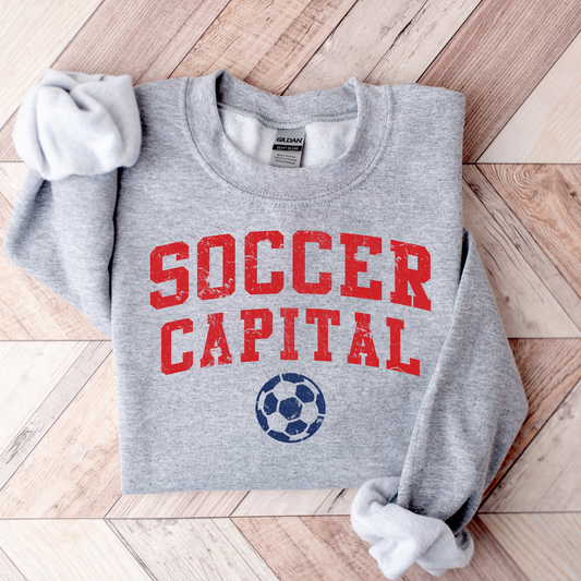 Soccer Capital Unisex Sweatshirt - Gray