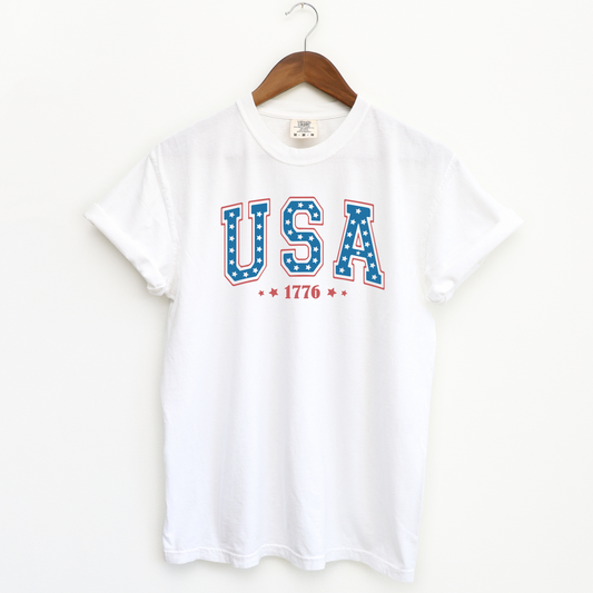 1776 T-Shirt - USA Comfort Colors - White