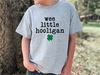 Wee Little Hooligan Youth T-Shirt - Kid's St. Patrick's Gray Day T-Shirt  Trendy Soft Unisex St. Patrick's Day Youth T-Shirt