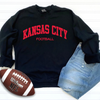 Kansas City Football Unisex Sweatshirt - Black, Red or Grey