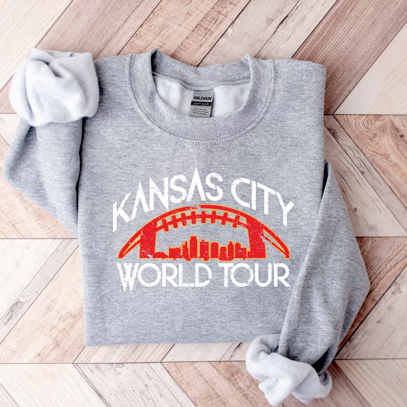 Kansas City World Tour Unisex Sweatshirt- Red, Black or Grey Options