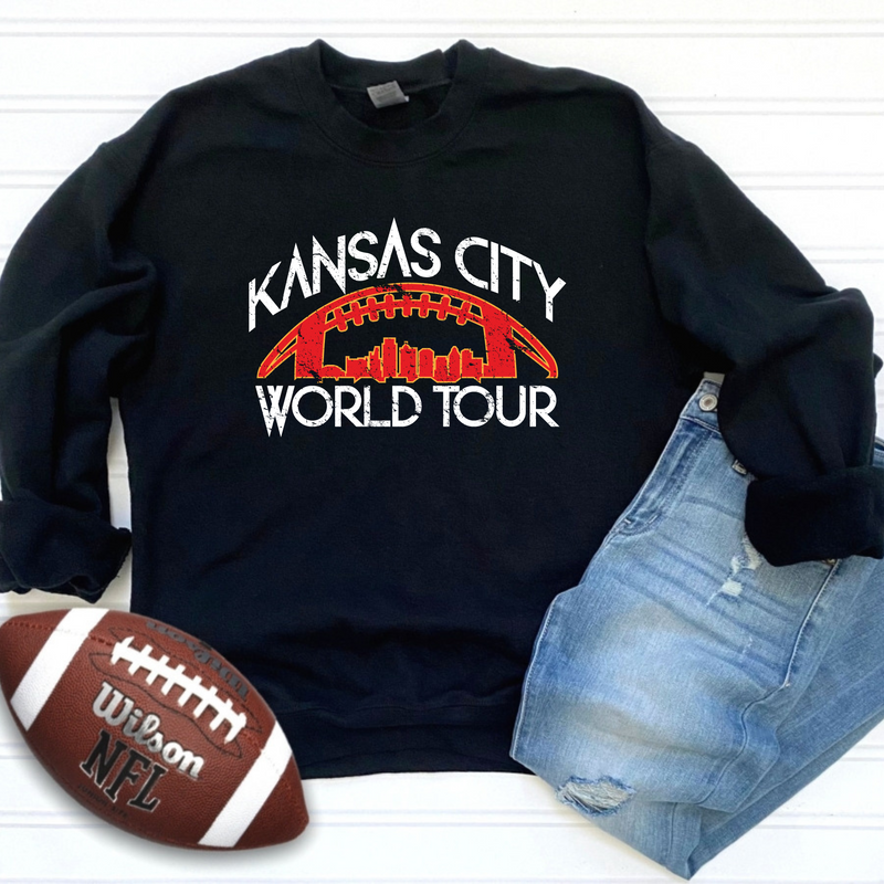 Kansas City World Tour Unisex Sweatshirt- Red, Black or Grey Options